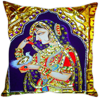 

Sleep Nature's Abstract Cushions Cover(30.63 cm*30.63 cm, Multicolor)