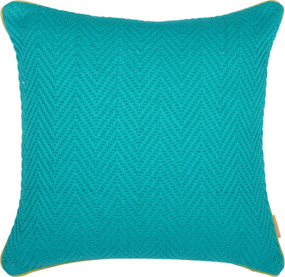 

Solaj Self Design Cushions Cover(45 cm*45 cm, Green)