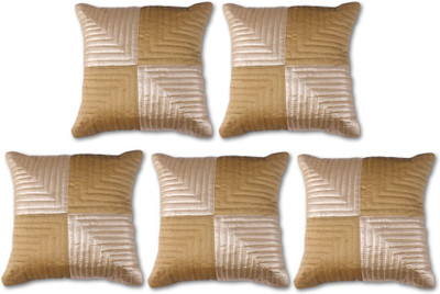 

Veer Creations Abstract Cushions Cover(Pack of 5, 40 cm*40 cm, Gold)