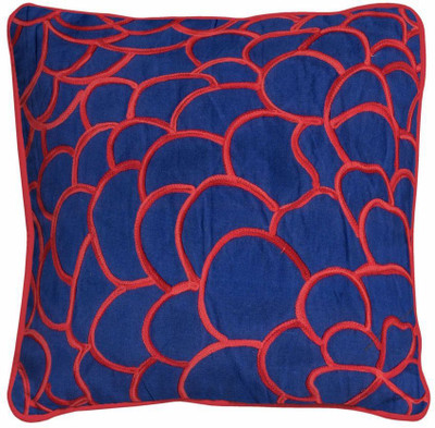

Skipper Embroidered Cushions Cover(40 cm, Blue)