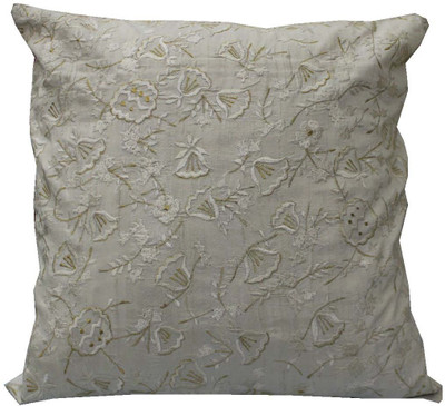 

Adishma Embroidered Cushions Cover(40 cm*40 cm, Grey)