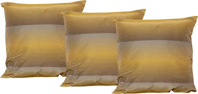 

Maba Striped Cushions Cover(Pack of 3, 43 cm*43 cm, Brown)