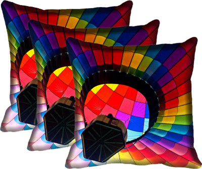 

IndiWeaves Printed Cushions Cover(Pack of 3, 30 cm*30 cm, Multicolor)