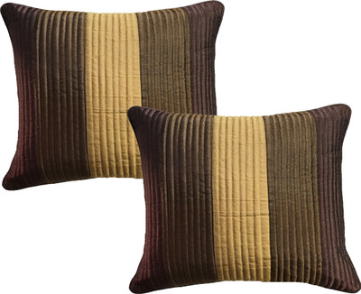 

HOME SHINE Striped Cushions Cover(Pack of 2, 60 cm*60 cm, Multicolor)