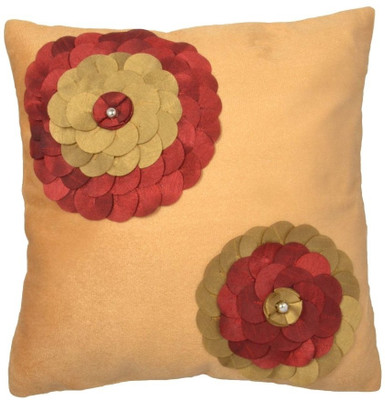 

Nikunj Floral Cushions Cover(Pack of 5, 40 cm*40 cm, Gold)