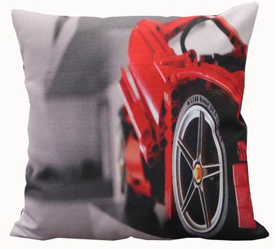 

Adishma Printed Cushions Cover(40 cm*40 cm, White, Red), Red;white