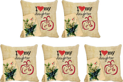 

IndiWeaves Printed Cushions Cover(Pack of 5, 30 cm*30 cm, Orange, Maroon), Maroon;orange