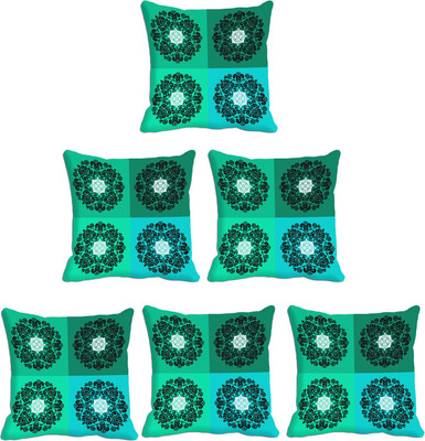 

IndiWeaves Printed Cushions Cover(Pack of 6, 30 cm*30 cm, Multicolor)