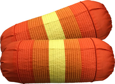 

HOME SHINE Striped Cushions Cover(Pack of 2, 77.5 cm*40 cm, Multicolor)