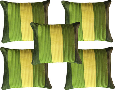 

HOME SHINE Striped Cushions Cover(Pack of 5, 40 cm*40 cm, Multicolor)