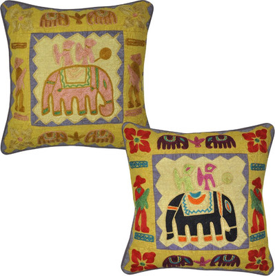 64% OFF on Lal Haveli Embroidered Cushions Cover(Pack of 2, 43 cm*43 cm, Multicolor) 64% OFF on Lal Haveli Embroidered Cushions Cover(Pack of 2, 43 cm*43 cm, Multicolor)