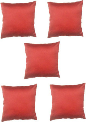 

Chandra Impex Plain Cushions Cover(Pack of 5, 30.48 cm*30.48 cm, Red)