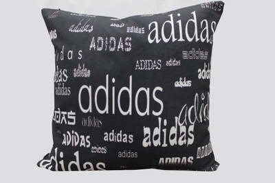 Adishma Text Print Cushions Cover(40 cm*40 cm, Black, White)