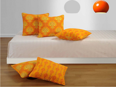 16% OFF on Swayam Printed Cushions Cover(Pack of 5, 30.48 cm*30.48 cm, Yellow)