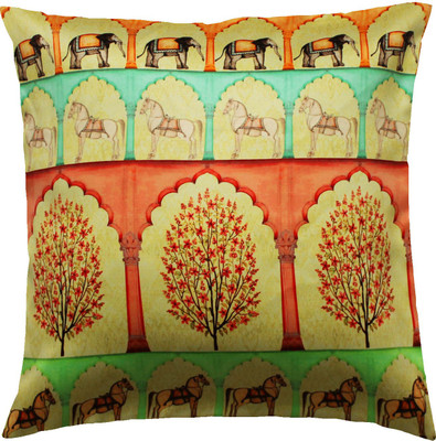 

Cult Curio Abstract Cushions Cover(40.64 cm*40.64 cm, Multicolor)