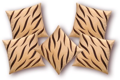 

Nikunj Floral Cushions Cover(Pack of 5, 40 cm*40 cm, Beige)