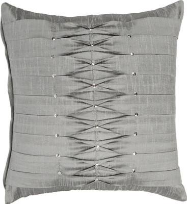 

Solaj Self Design Cushions Cover(40 cm*40 cm, Grey)