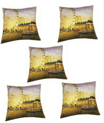 

Chandra Impex Printed Cushions Cover(Pack of 5, 40.64 cm*40.64 cm, Multicolor)