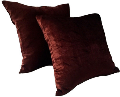 

Snuggle Plain Cushions Cover(Pack of 2, 40 cm*40 cm, Brown)