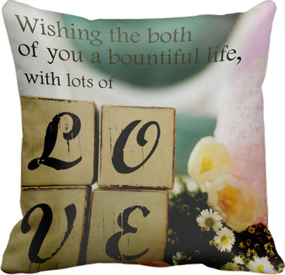 

Tied Ribbons Printed Cushions Cover(30 cm*30 cm, Multicolor)