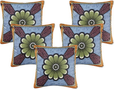 

Metro Living Floral Cushions Cover(Pack of 5, 40 cm*40 cm, Multicolor)