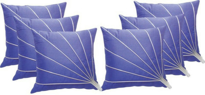 

Shine Villa Striped Cushions Cover(Pack of 6, 30 cm*30 cm, Blue)