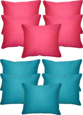 

HOME SHINE Striped Cushions Cover(Pack of 10, 40 cm*40 cm, Multicolor)