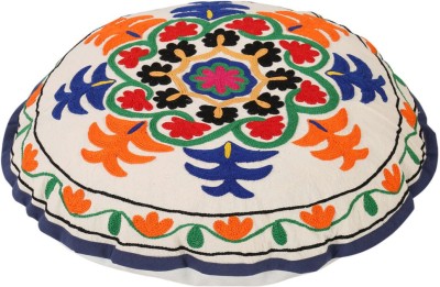 

Rajrang Floral Cushions Cover(58 cm*58 cm, White)