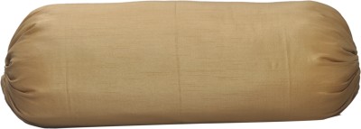 DREAMS Art Silk Bolsters Cover(Pack of 2, 76 cm*76 cm, Beige)