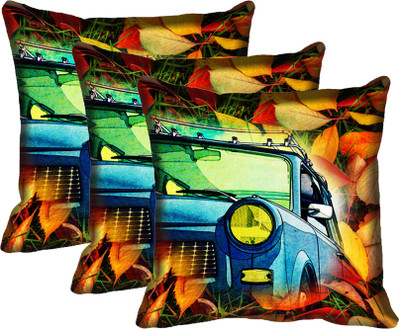 

IndiWeaves Printed Cushions Cover(Pack of 3, 30 cm*30 cm, Multicolor)