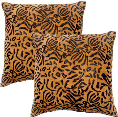 

Homeblendz Abstract Cushions Cover(Pack of 2, 30 cm*30 cm, Beige, Black)