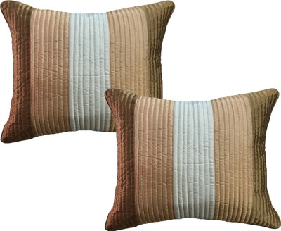 

HOME SHINE Striped Cushions Cover(Pack of 2, 60 cm*60 cm, Multicolor)