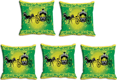 

IndiWeaves Printed Cushions Cover(Pack of 5, 30 cm*30 cm, Multicolor)