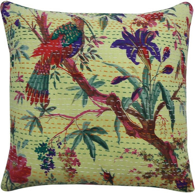 

Evergreen Embroidered Cushions Cover(40 cm*40 cm, Multicolor)
