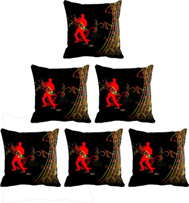 

IndiWeaves Printed Cushions Cover(Pack of 6, 40 cm*40 cm, Multicolor)
