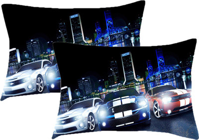 Sleep Nature's Printed Pillows Cover(Pack of 2, 68.58 cm*45.72 cm, Multicolor)