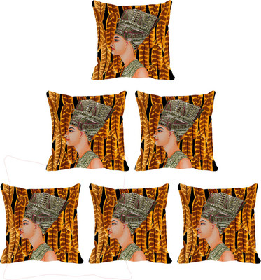 

IndiWeaves Printed Cushions Cover(Pack of 6, 40 cm*40 cm, Multicolor)