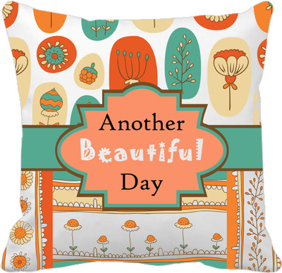 

Tied Ribbons Printed Cushions Cover(30 cm*30 cm, Multicolor)