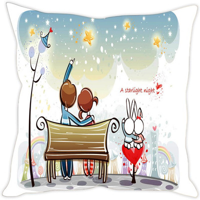 

Sleep Nature's Abstract Cushions Cover(30.63 cm*30.63 cm, Multicolor)