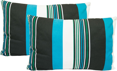 

Elan Striped Pillows Cover(Pack of 2, 45 cm*70 cm, Blue)