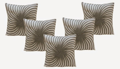 Dekor World Embroidered Cushions Cover(Pack of 2, 40 cm*40 cm, White) Dekor World Embroidered Cushions Cover(Pack of 2, 40 cm*40 cm, White)