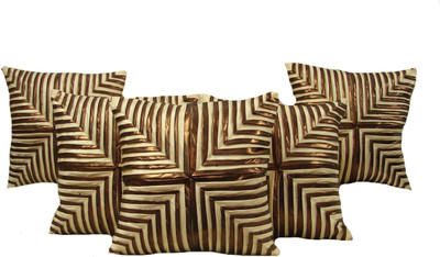 

HOME SHINE Geometric Cushions Cover(Pack of 5, 40 cm*40 cm, Beige)