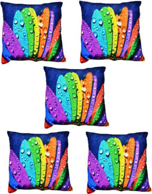 

Chandra Impex Printed Cushions Cover(Pack of 5, 40.64 cm*40.64 cm, Multicolor)