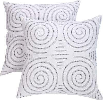

Rajrang Abstract Cushions Cover(Pack of 2, 40 cm*40 cm, White)