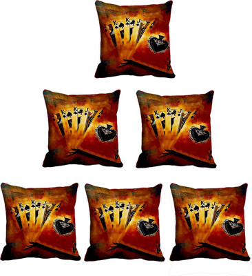 

IndiWeaves Printed Cushions Cover(Pack of 6, 30 cm*30 cm, Multicolor)