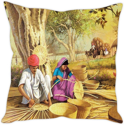 

Sleep Nature's Abstract Cushions Cover(Pack of 5, 40.64 cm*40.64 cm, Multicolor)