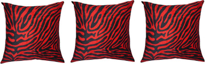 

Lushomes Animal Cushions Cover(Pack of 3, 30 cm*30 cm, Red)