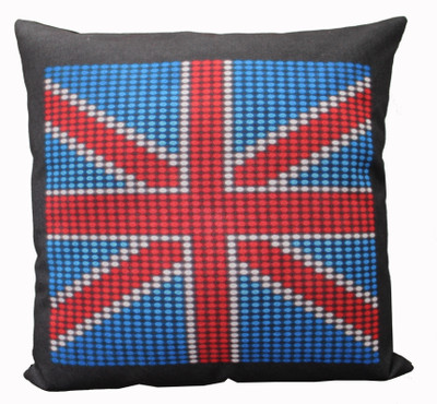 

Adishma Printed Cushions Cover(40 cm*40 cm, Black, Blue)