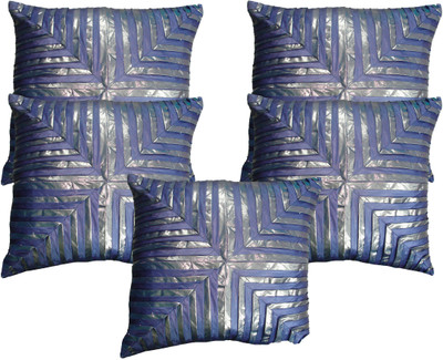 

HOME SHINE Geometric Cushions Cover(Pack of 5, 40 cm*40 cm, Blue)