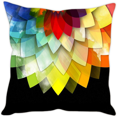 

Sleep Nature's Abstract Cushions Cover(30.63 cm*30.63 cm, Multicolor)